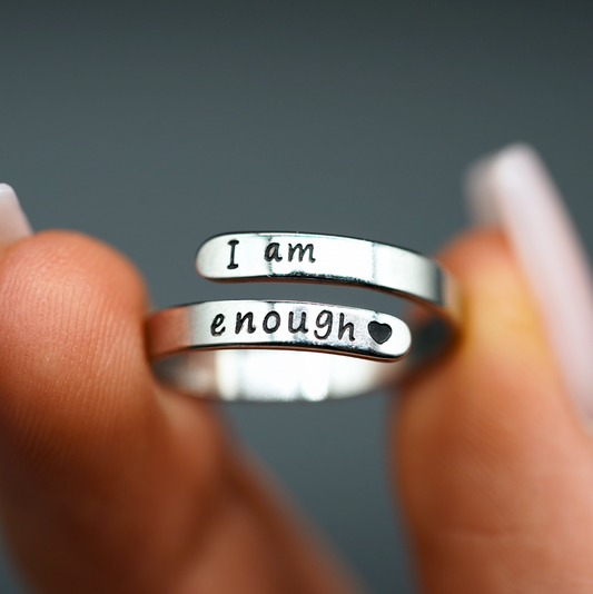 I Am Enough Ring (+1 Free Mystery Gift)